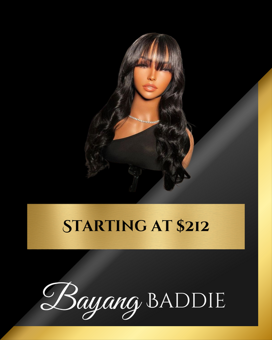 Bayang Baddie Wigs (Bangs)