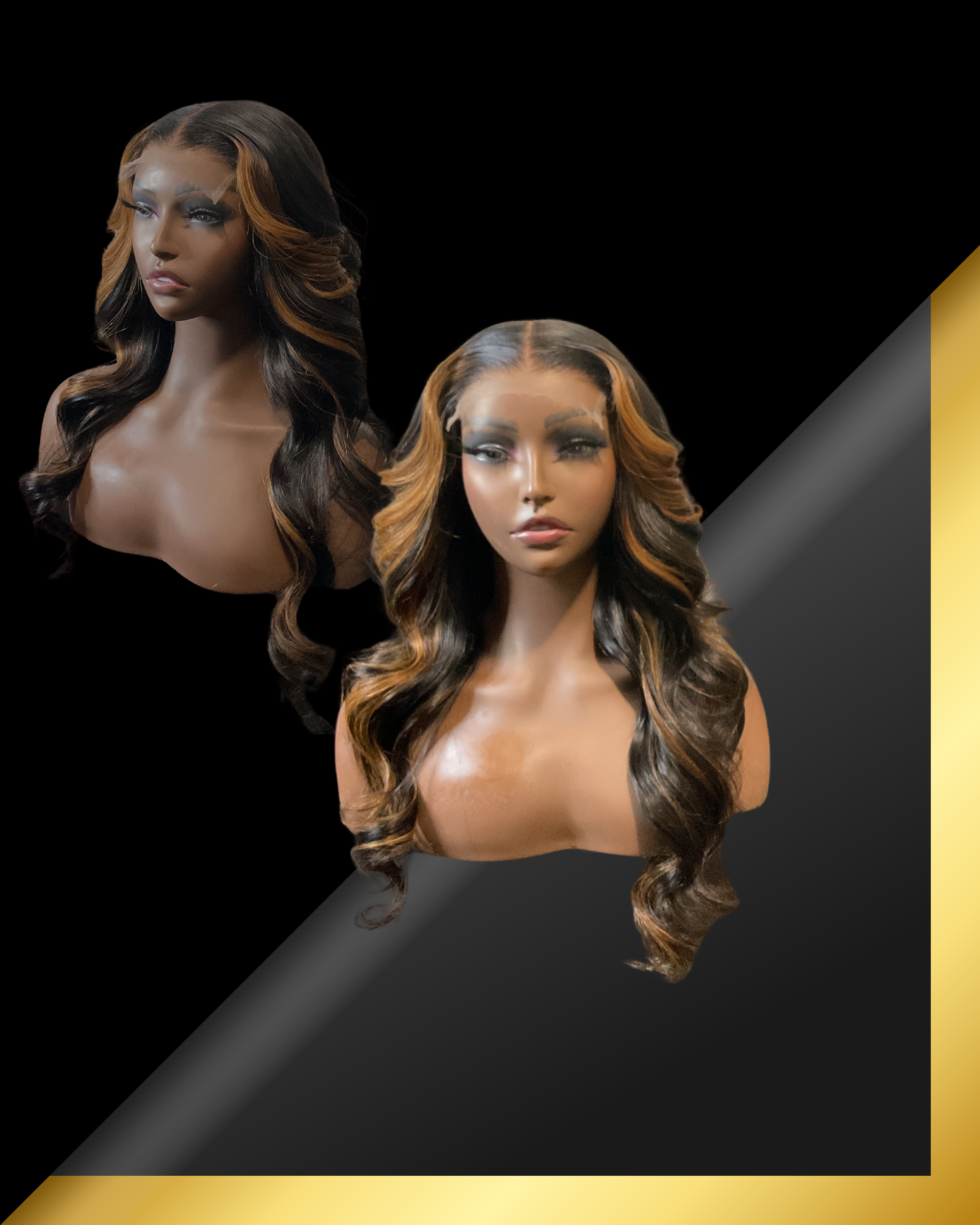 20 inch Custom Highlights 5x5 HD Closure Wig